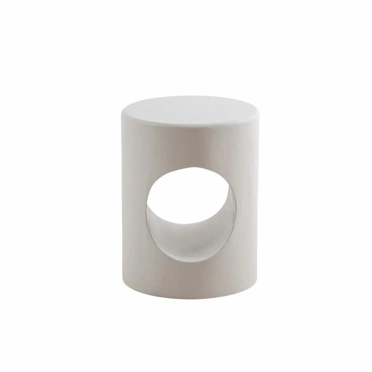 Made in Meubles Table de chevet en bois blanc peint Amelie