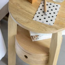 Made in Meubles Table de chevet en bois de manguier Juliet