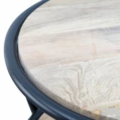 Made in Meubles Table de chevet en bois de manguier Mykonos