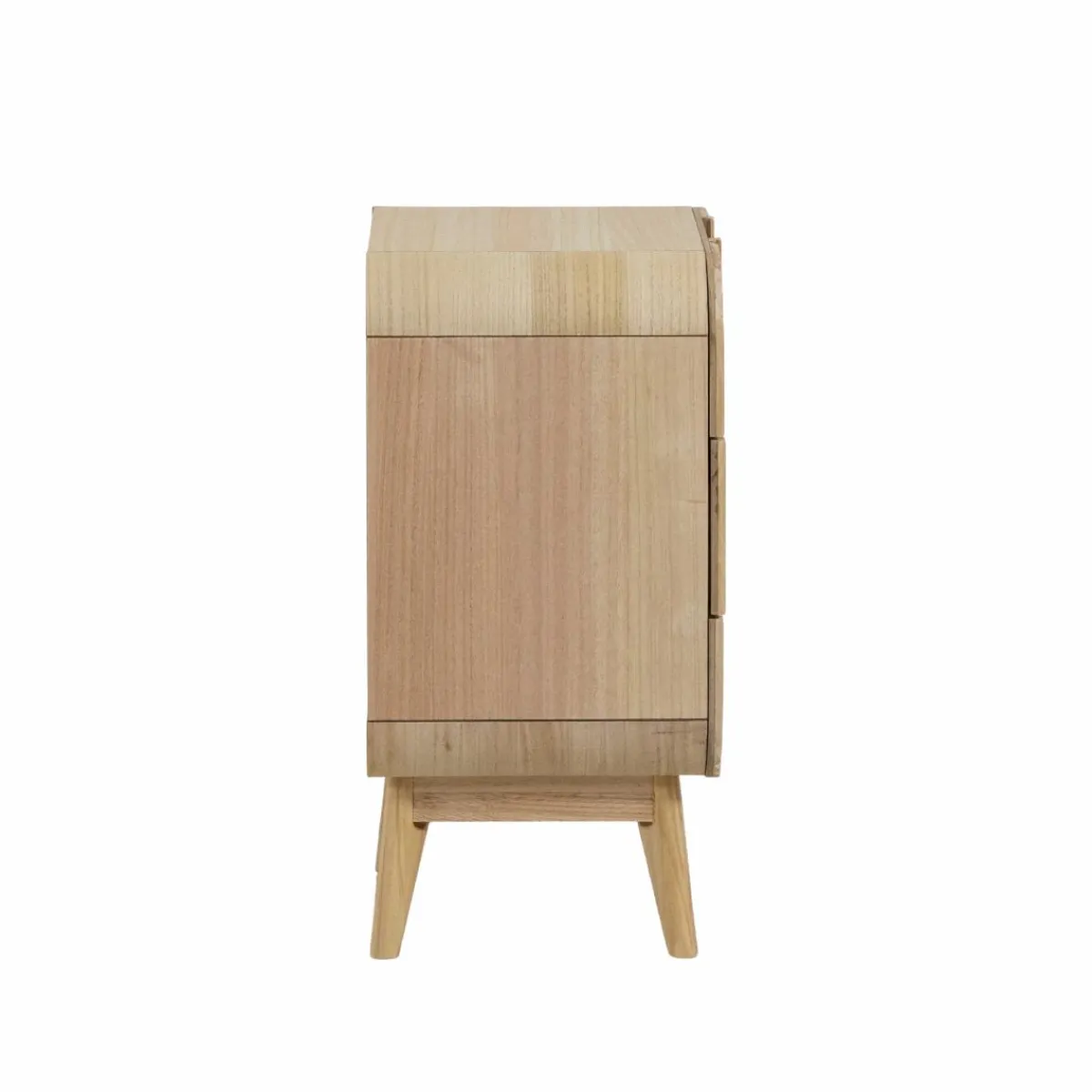 Made in Meubles Table de chevet en bois de paulownia Nilo