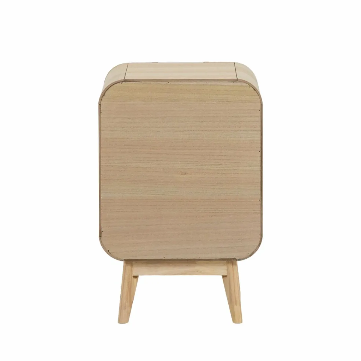 Made in Meubles Table de chevet en bois de paulownia Nilo