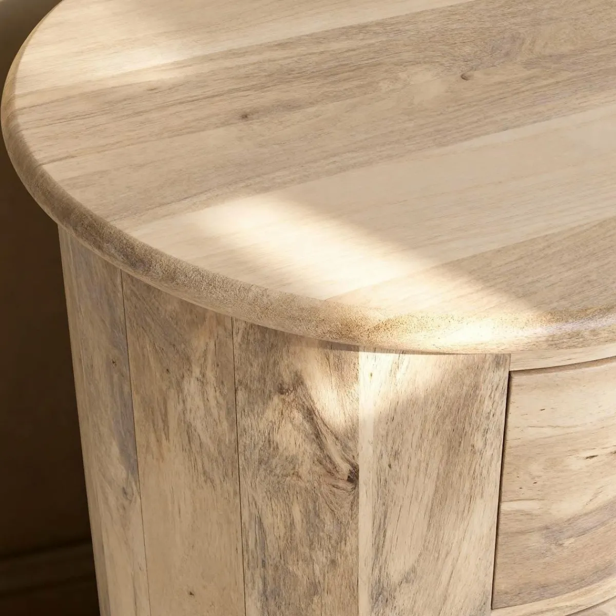 Made in Meubles Table de chevet en bois de manguier Maëva