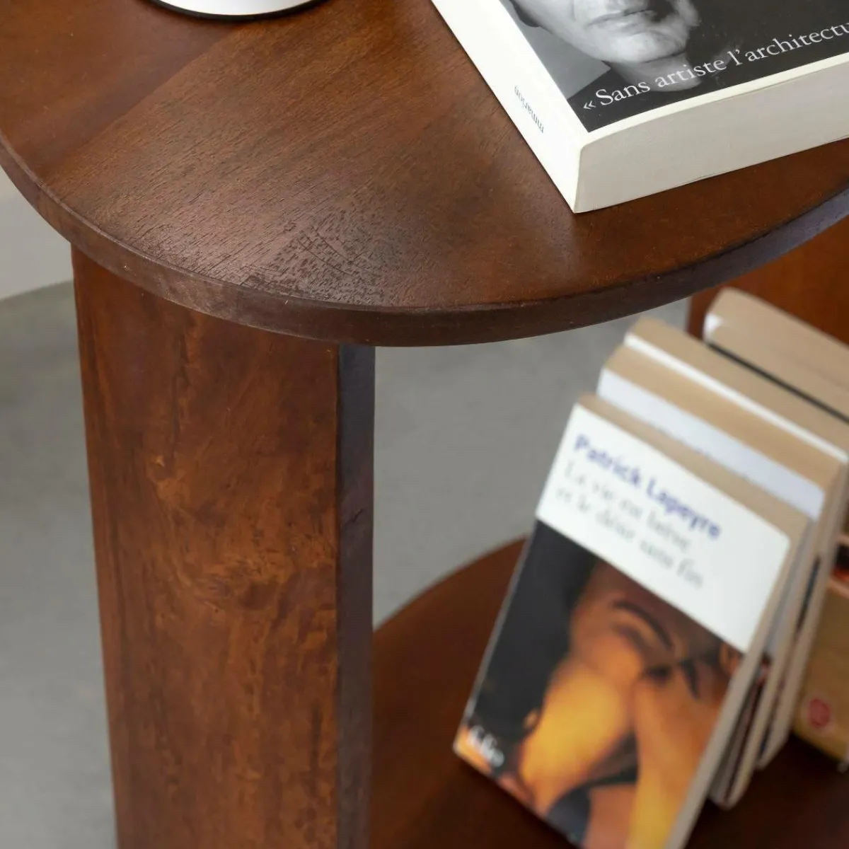 Made in Meubles Table de chevet en bois de manguier Swan