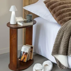 Made in Meubles Table de chevet en bois de manguier Swan