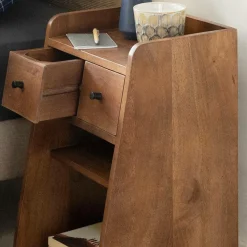 Made in Meubles Table de chevet en bois de manguier Irène