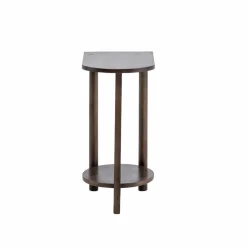 Made in Meubles Table de chevet ovale en bois de manguier Sharon