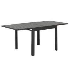 Made in Meubles Table de jardin carrée en aluminium gris Kaïa