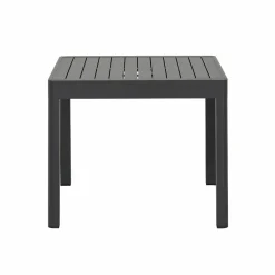 Made in Meubles Table de jardin carrée en aluminium gris Kaïa