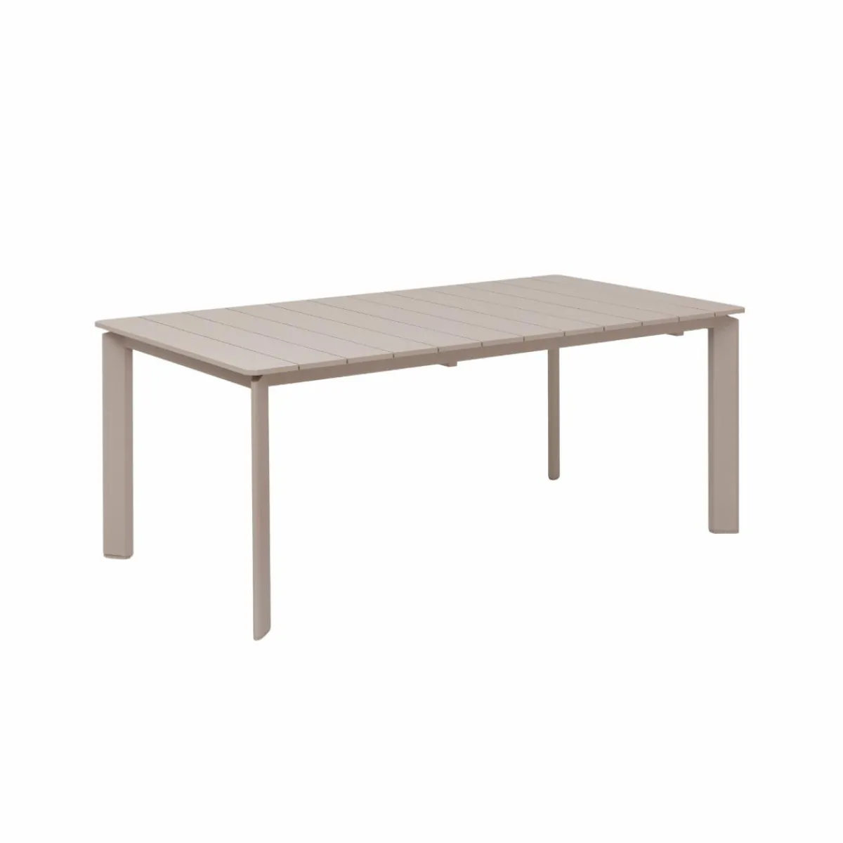 Made in Meubles Table de jardin en aluminium taupe Kaïa