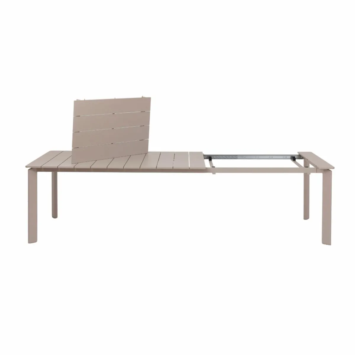 Made in Meubles Table de jardin en aluminium taupe Kaïa