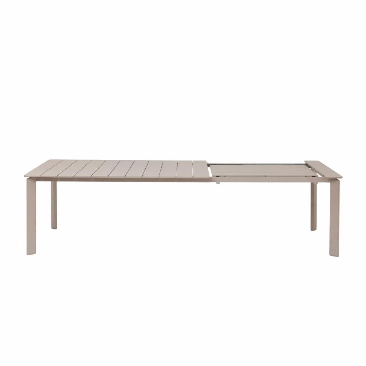 Made in Meubles Table de jardin en aluminium taupe Kaïa