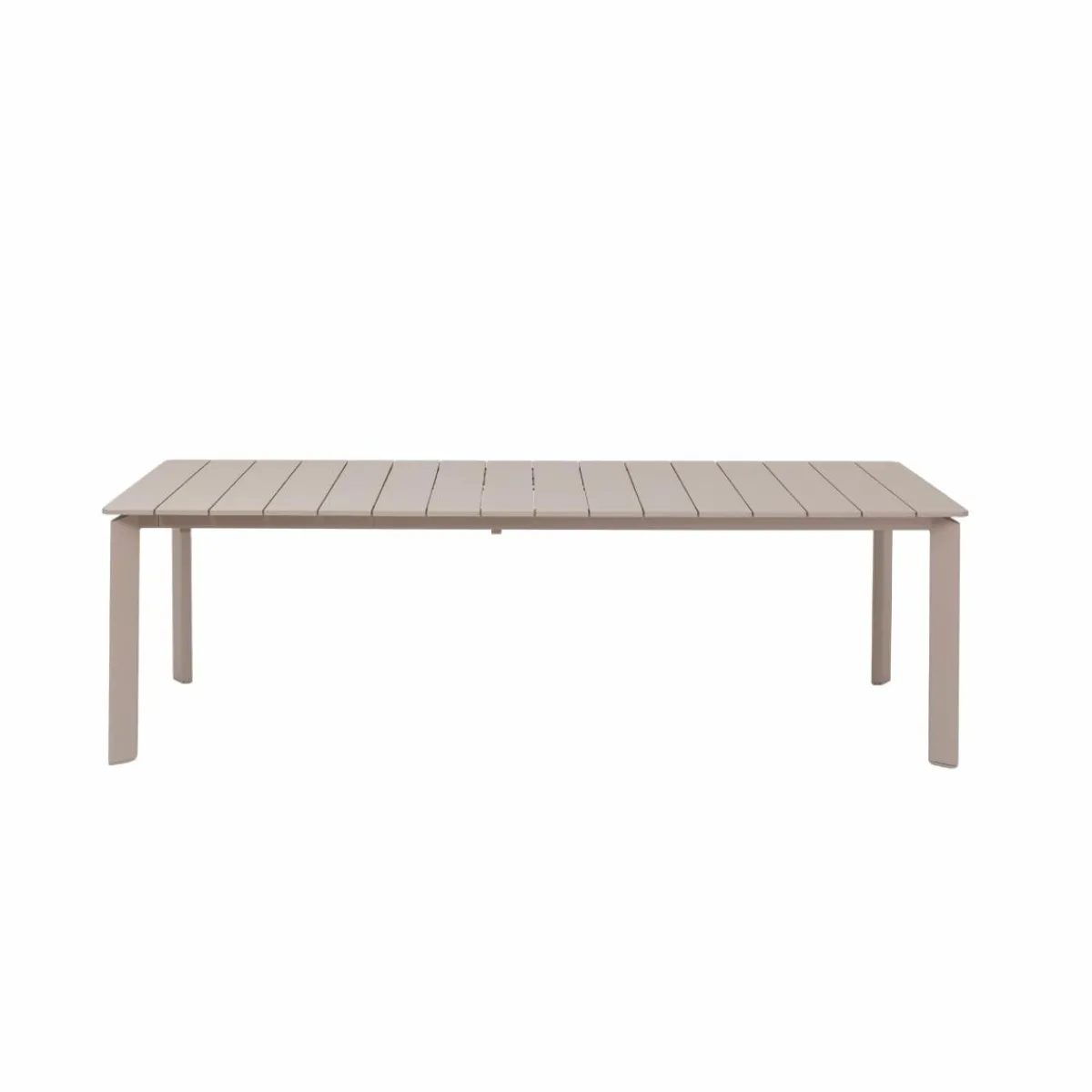 Made in Meubles Table de jardin en aluminium taupe Kaïa