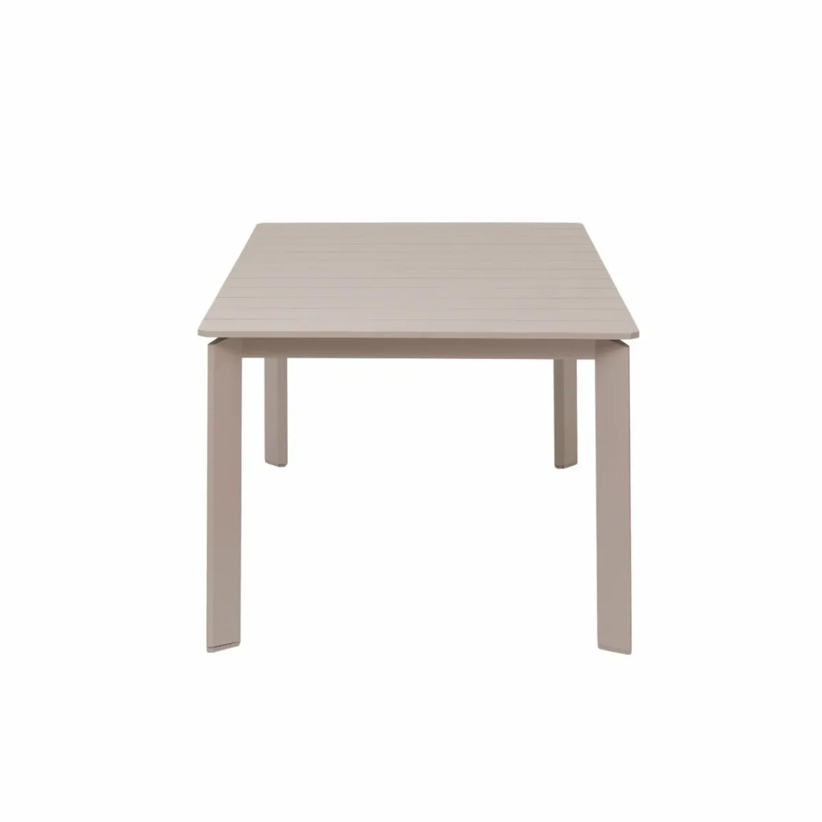 Made in Meubles Table de jardin en aluminium taupe Kaïa