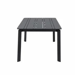 Made in Meubles Table de jardin en aluminium gris Kaïa
