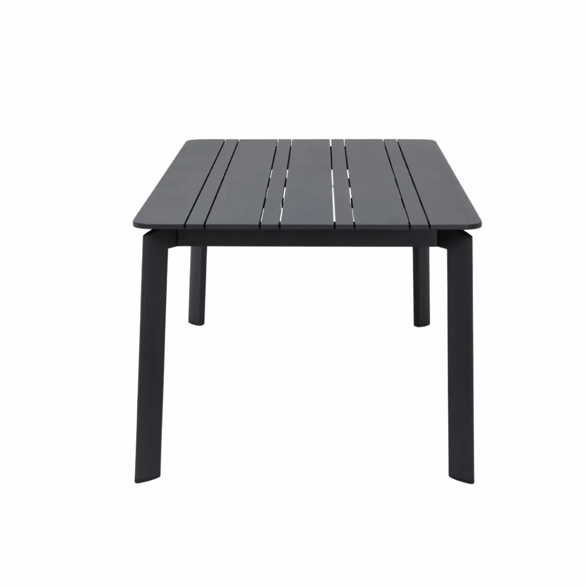 Made in Meubles Table de jardin en aluminium gris Kaïa