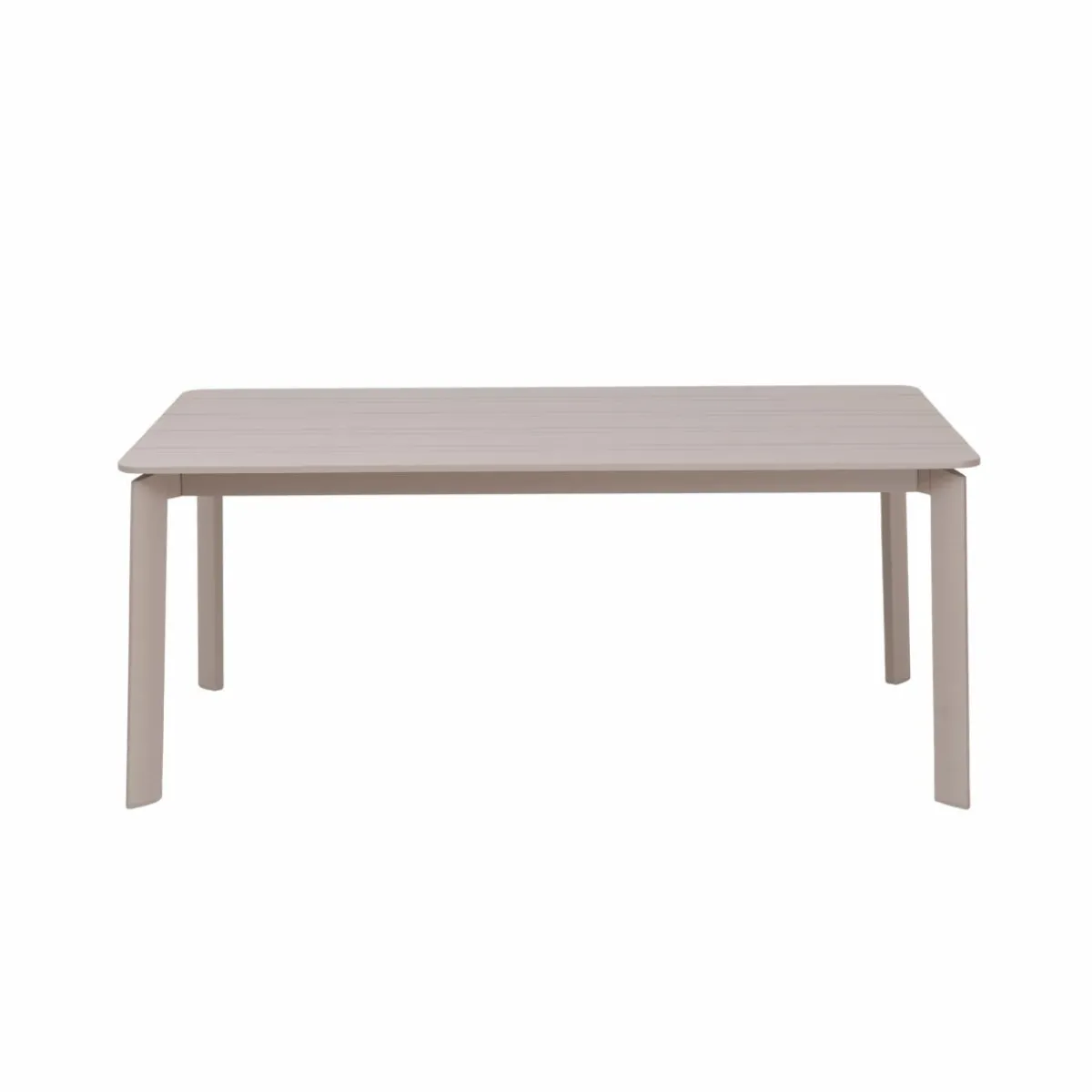 Made in Meubles Table de jardin en aluminium taupe 8 places Kaïa