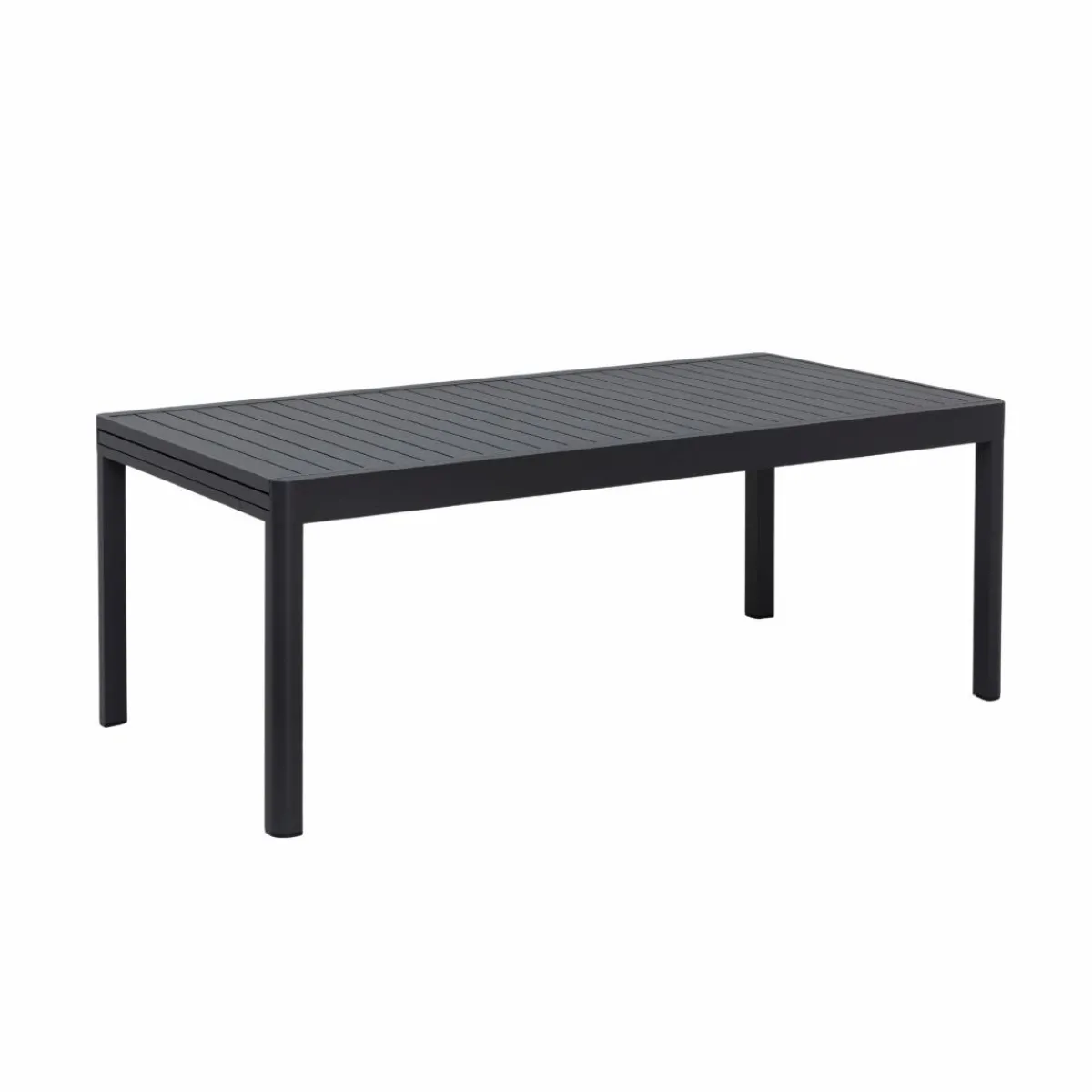 Made in Meubles Table de jardin en aluminium rectangulaire gris Kaïa