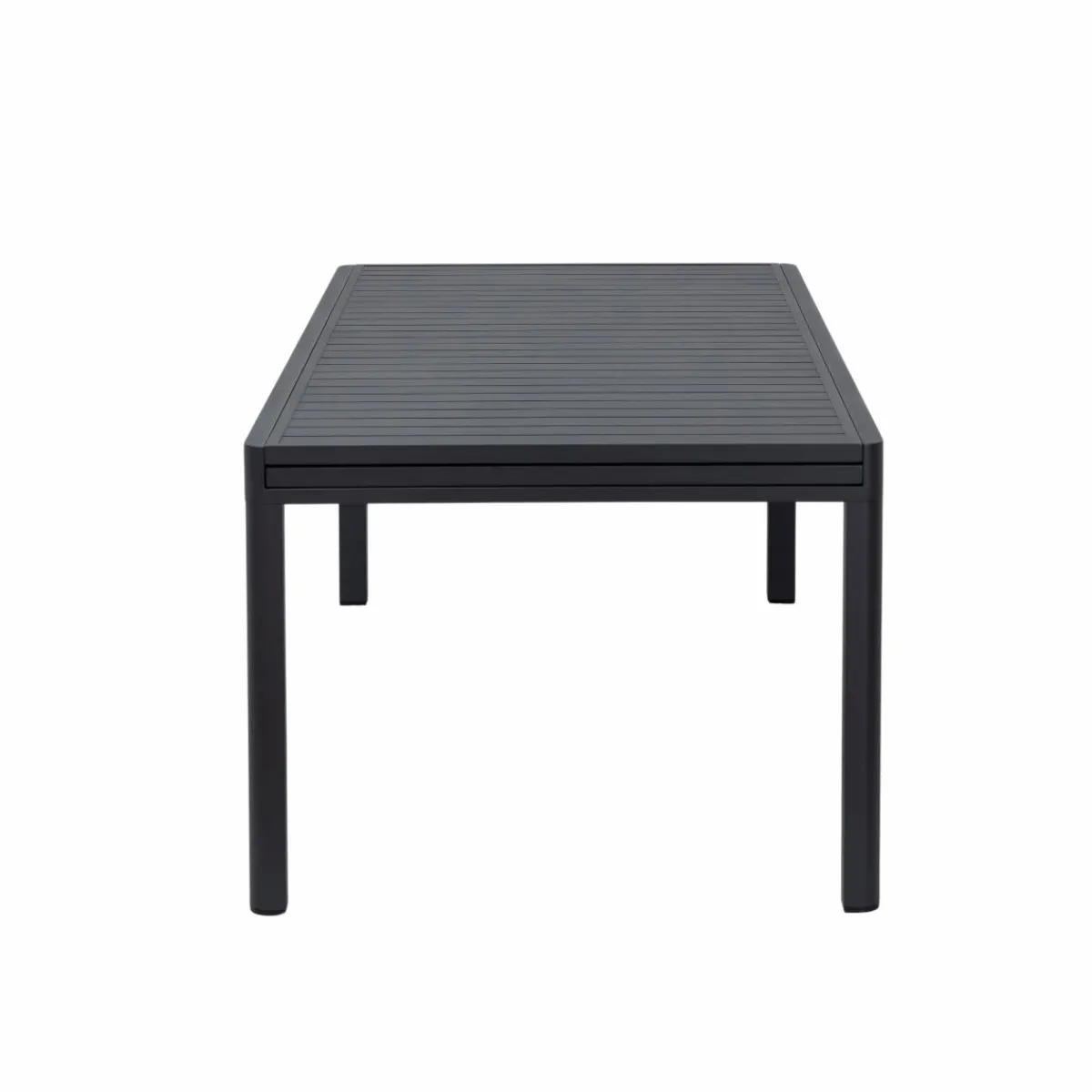 Made in Meubles Table de jardin en aluminium rectangulaire gris Kaïa