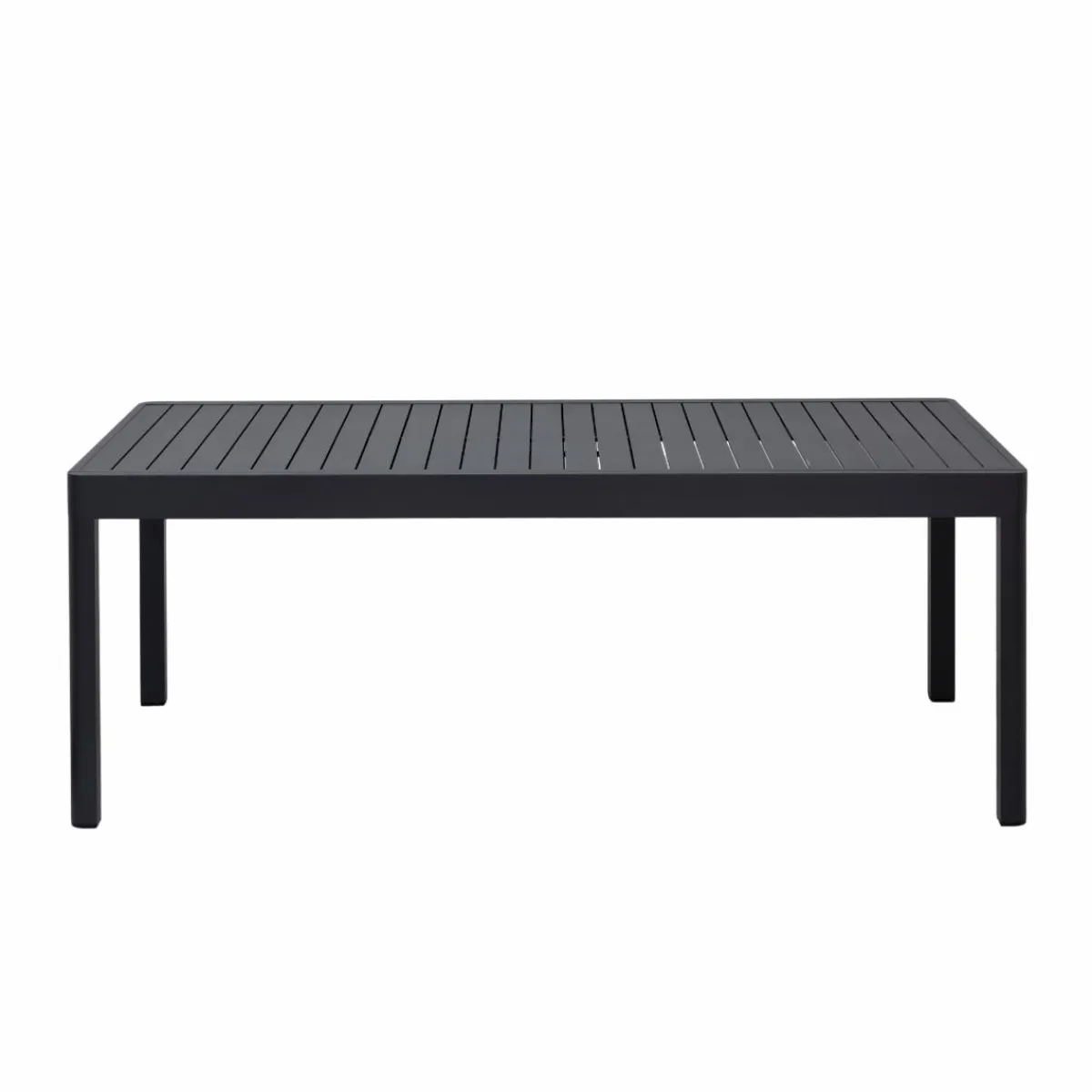 Made in Meubles Table de jardin en aluminium rectangulaire gris Kaïa
