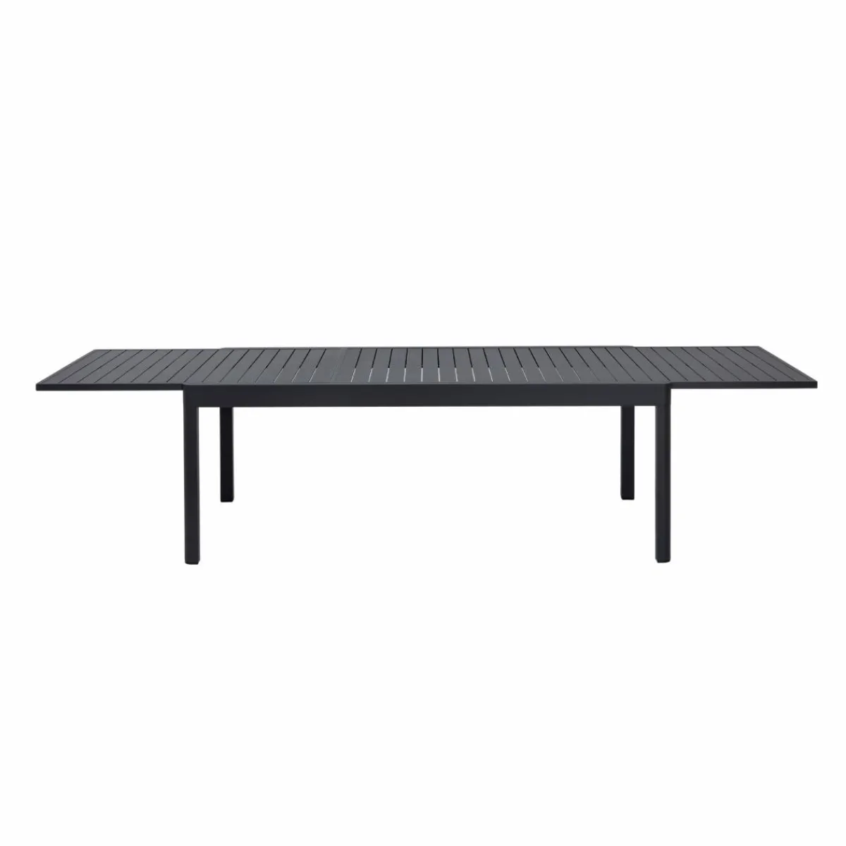 Made in Meubles Table de jardin en aluminium rectangulaire gris Kaïa