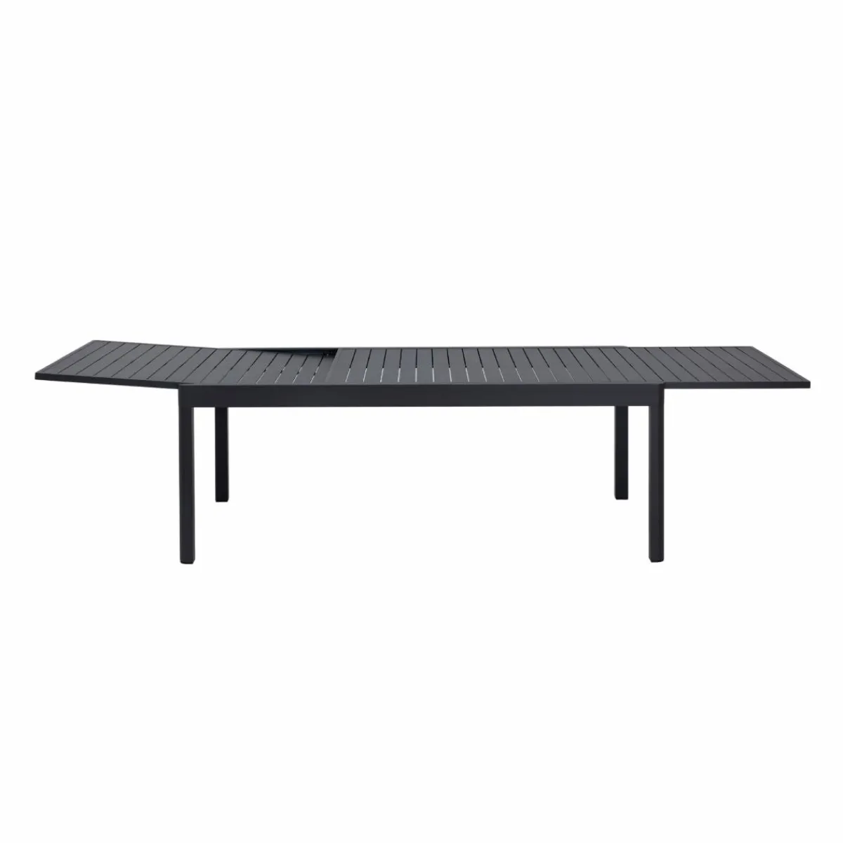Made in Meubles Table de jardin en aluminium rectangulaire gris Kaïa