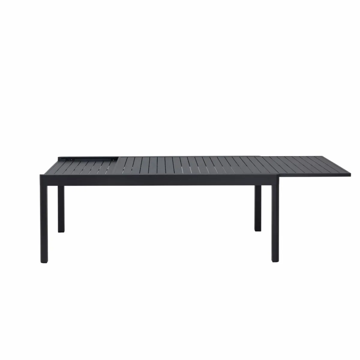 Made in Meubles Table de jardin en aluminium rectangulaire gris Kaïa