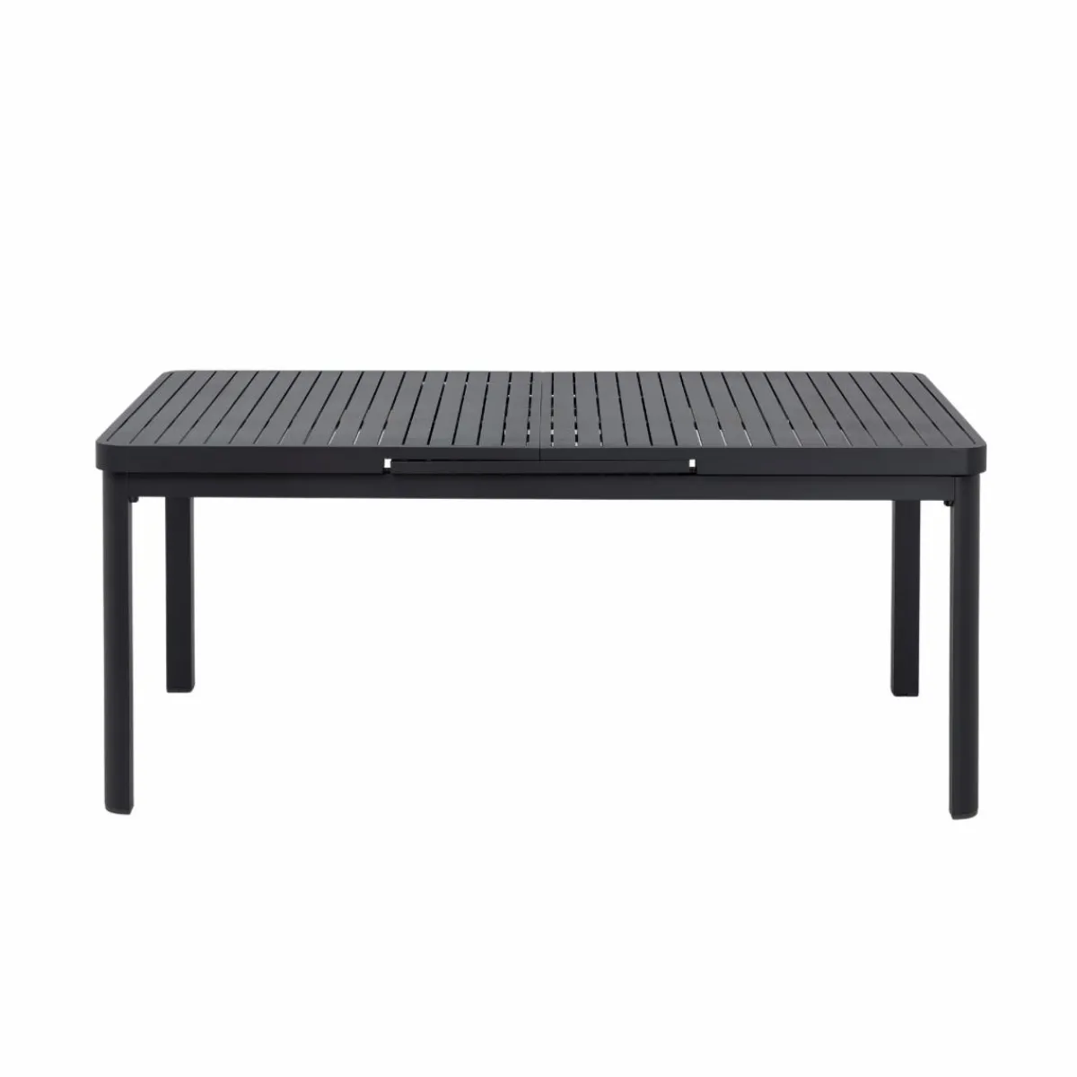 Made in Meubles Table de jardin en aluminium gris foncé Kaïa