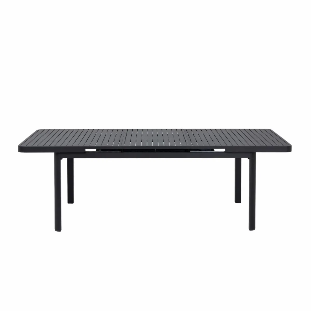 Made in Meubles Table de jardin en aluminium gris foncé Kaïa