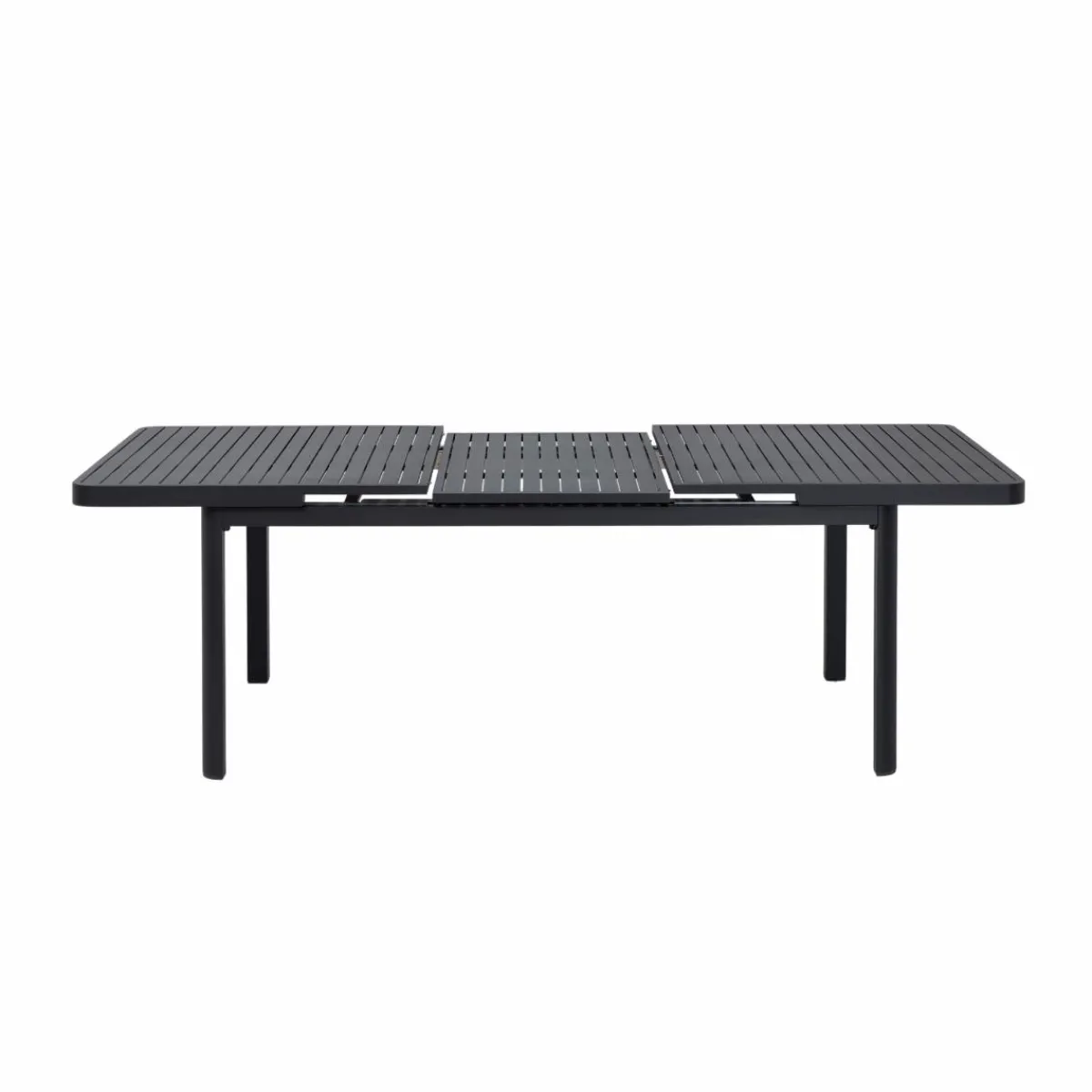 Made in Meubles Table de jardin en aluminium gris foncé Kaïa