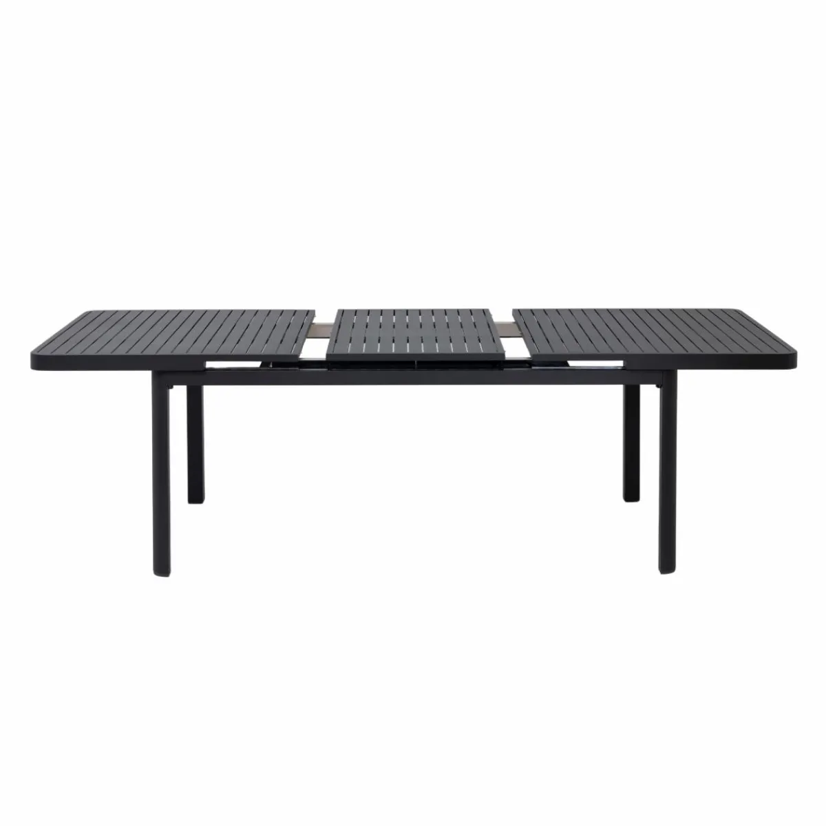 Made in Meubles Table de jardin en aluminium gris foncé Kaïa