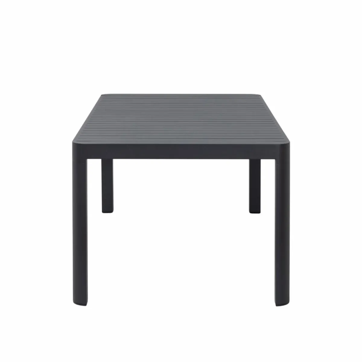 Made in Meubles Table de jardin grise en aluminium Kaïa