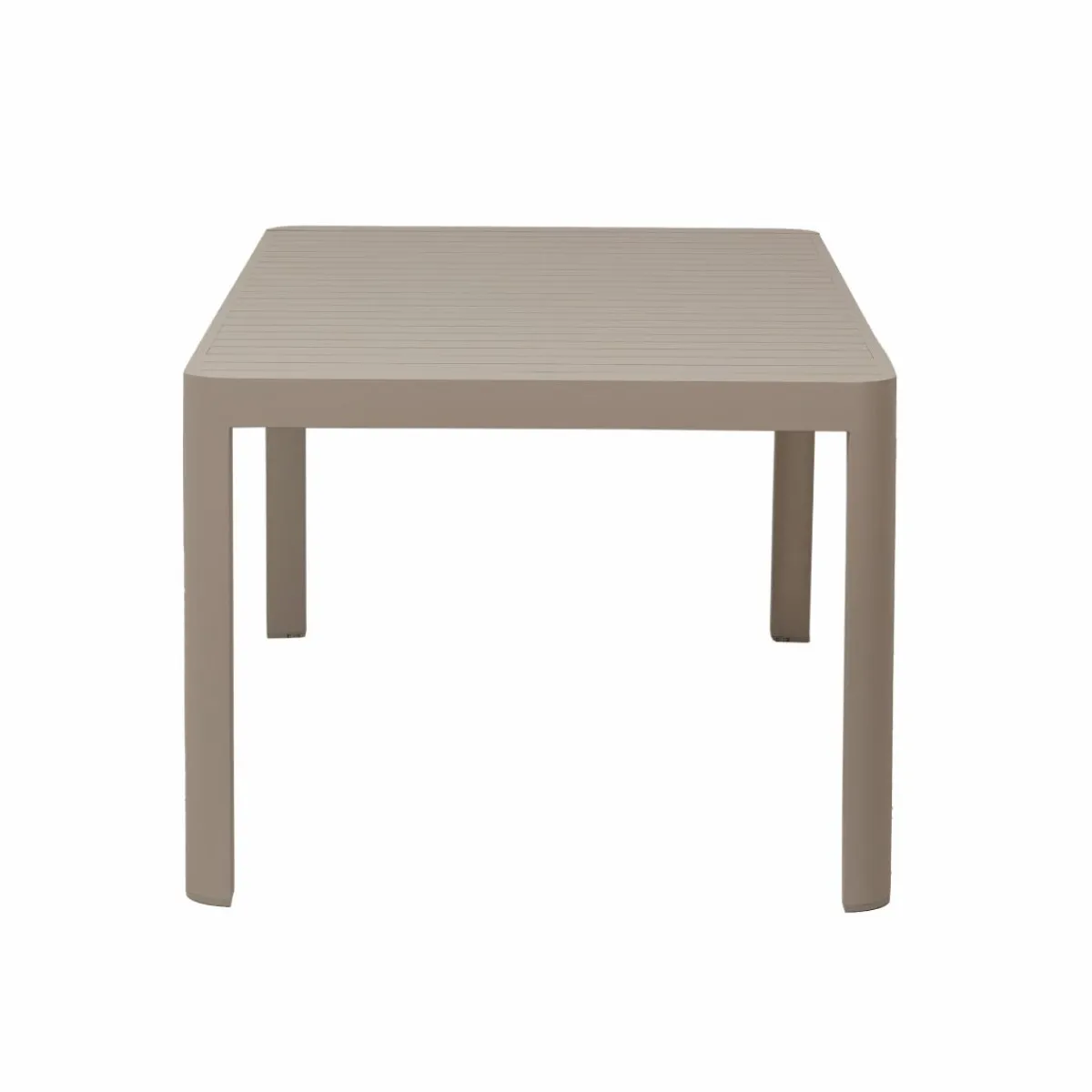 Made in Meubles Table de jardin rectangulaire en aluminium taupe Kaïa