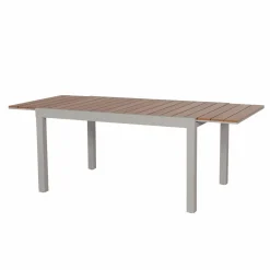 Made in Meubles Table de jardin taupe en aluminium Ayden