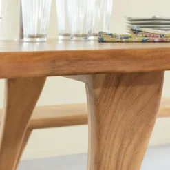 Made in Meubles Table haute en bois d'acacia Orane
