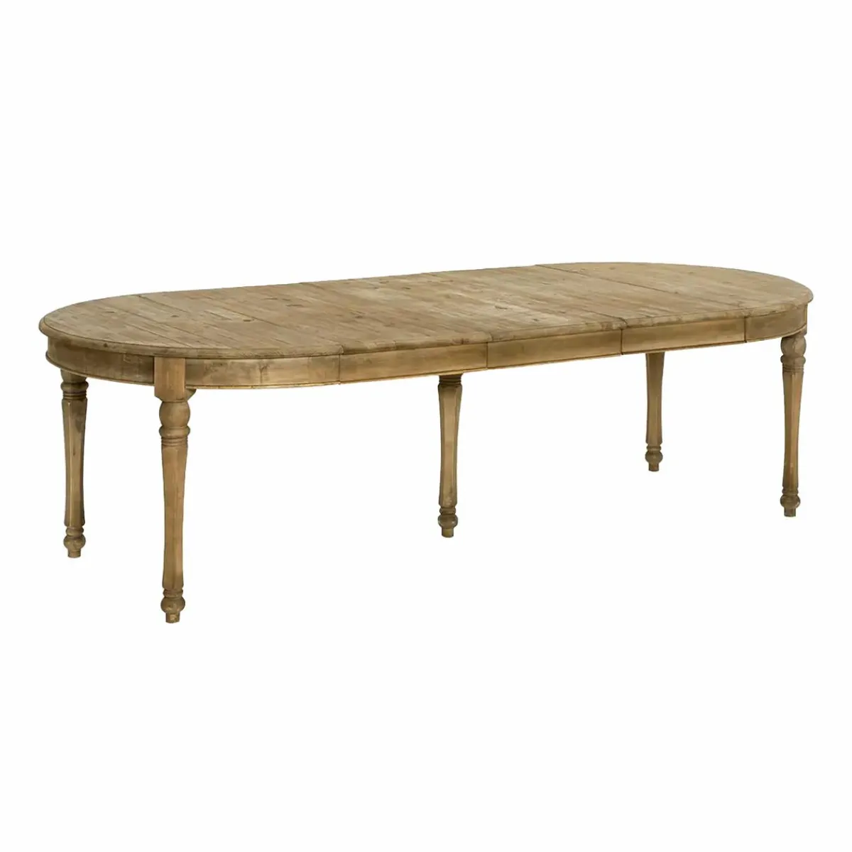 Made in Meubles Table à manger avec allonges en bois recyclé Garance
