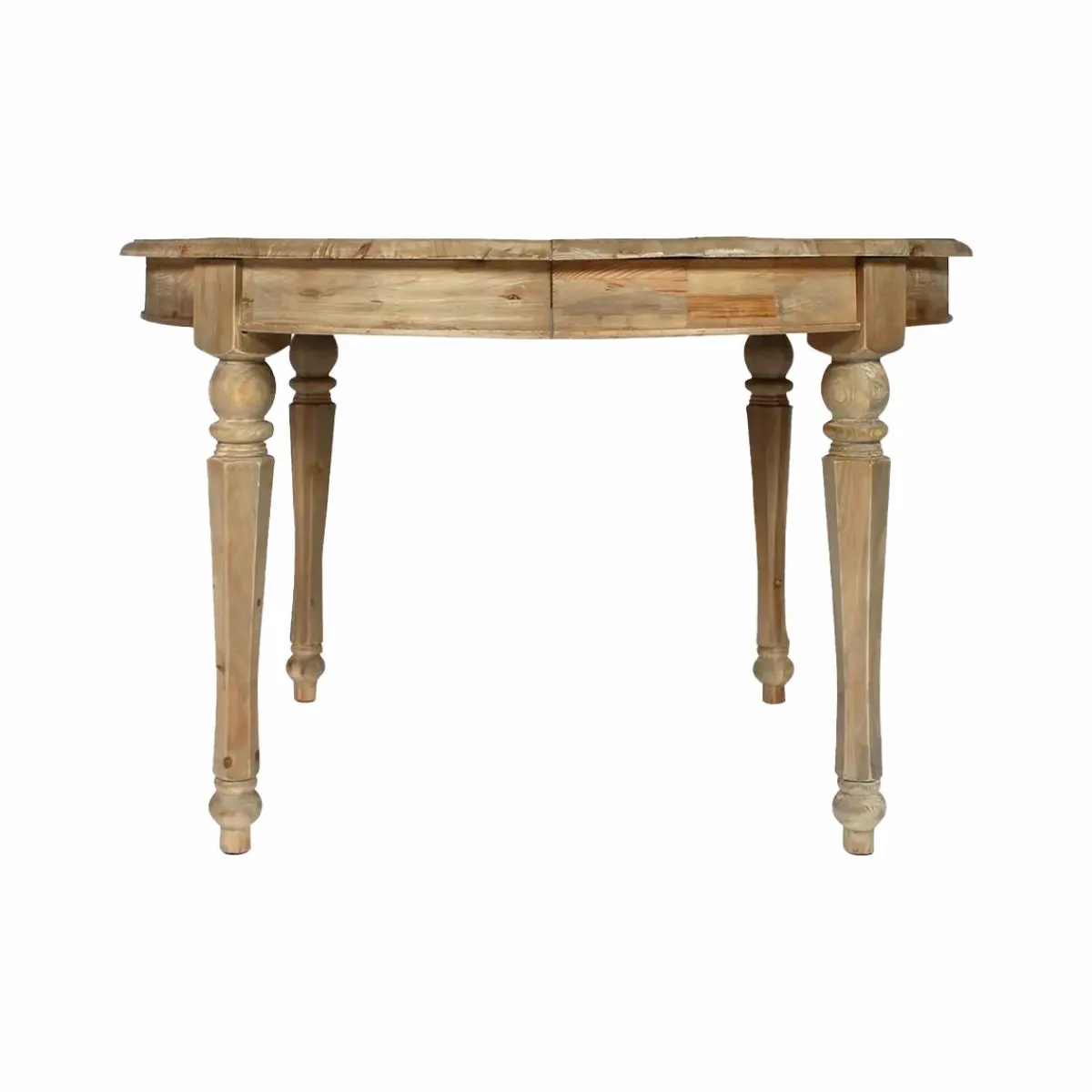 Made in Meubles Table à manger avec allonges en bois recyclé Garance