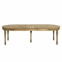Made in Meubles Table à manger avec allonges en bois recyclé Garance