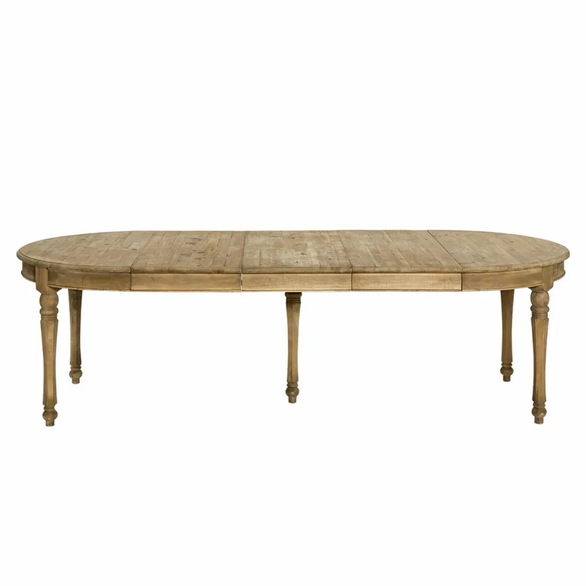 Made in Meubles Table à manger avec allonges en bois recyclé Garance
