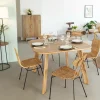 Made in Meubles Table à manger en bois acacia Flora