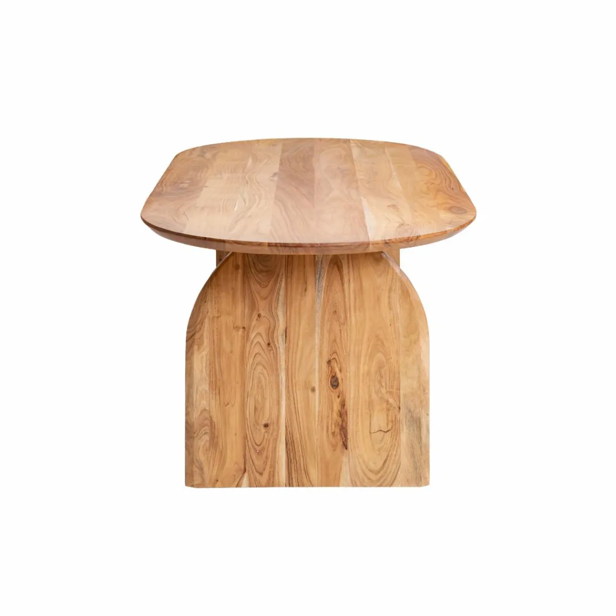 Made in Meubles Table à manger en bois d'acacia Paulo