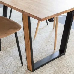 Made in Meubles Table à manger en bois d'acacia Léandre