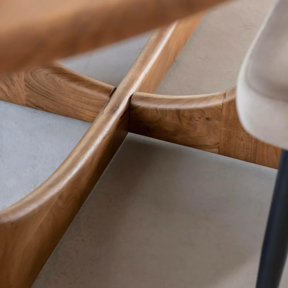 Made in Meubles Table à manger en bois d'acacia Azure
