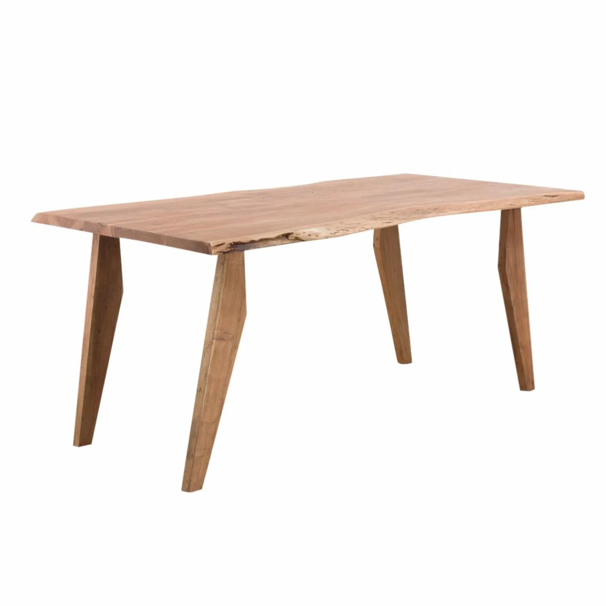 Made in Meubles Table à manger en bois d'acacia 180 cm Tree