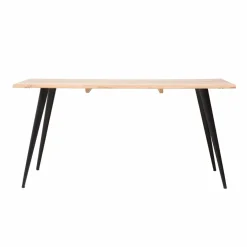 Made in Meubles Table à manger en bois d'acacia pieds compas Tree