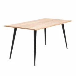 Made in Meubles Table à manger en bois d'acacia pieds compas Tree