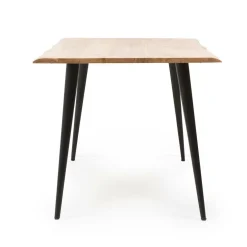 Made in Meubles Table à manger en bois d'acacia pieds compas Tree