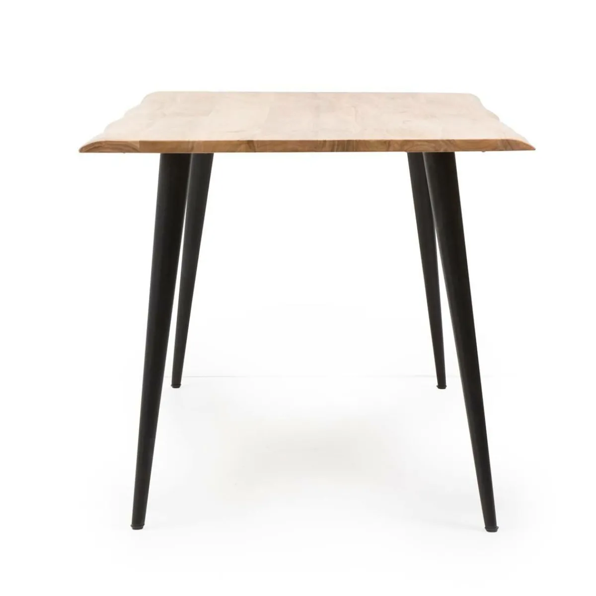Made in Meubles Table à manger en bois d'acacia pieds compas Tree