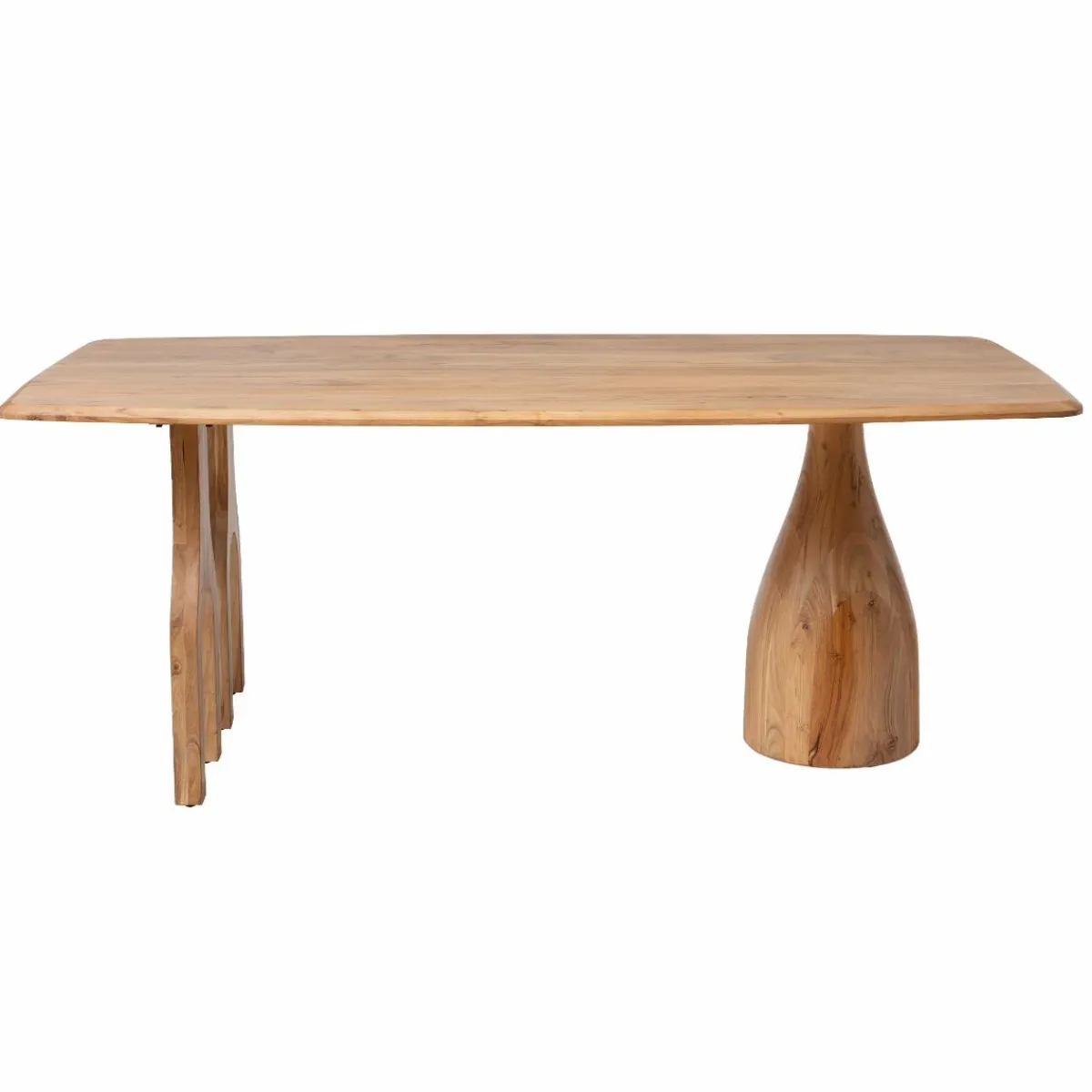 Made in Meubles Table à manger en bois d'Acacia Anaé
