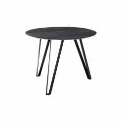 Made in Meubles Table à manger en bois de manguier et métal Rosie