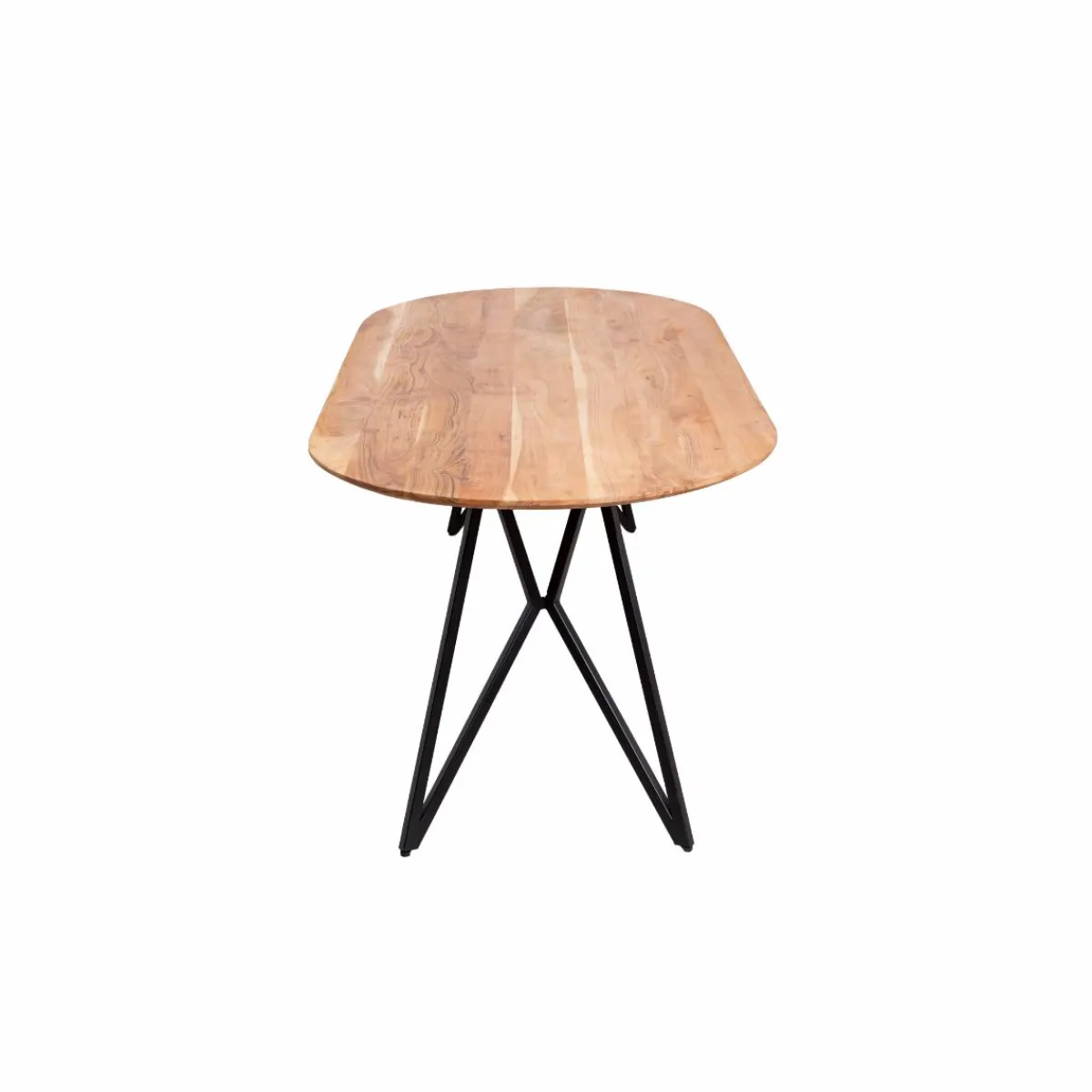 Made in Meubles Table à manger ovale en bois d'acacia Ivan